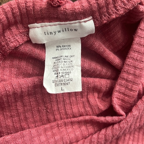 NWOT Tiny Willow Crisscross Maroon Sweater - Picture 3 of 6